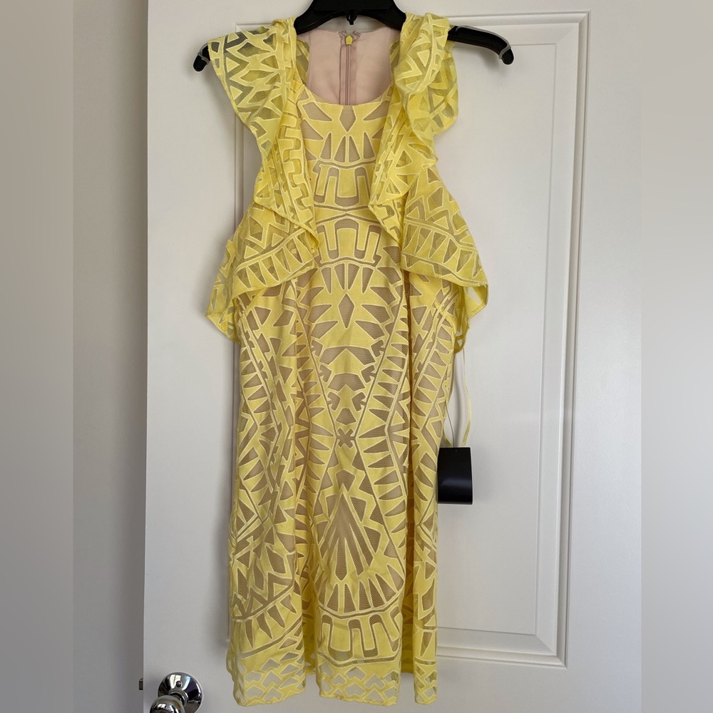 BCBG MAXAZARIA dress yellow size small